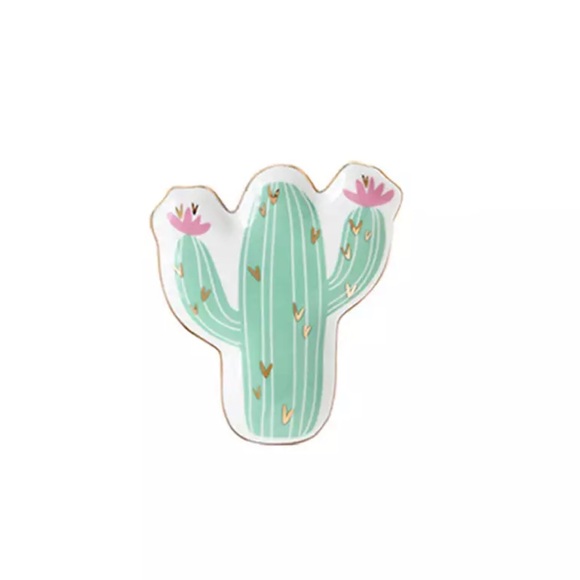 Cactus Ceramic Plate Vanity Tray - Picture 2 of 4